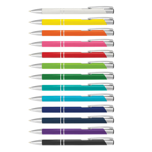 Panama Corporate Colour Pens Bulk Wholesale Buy 100, 250, 500 or 1000 units Aluminium Great Colours