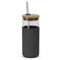 Load image into Gallery viewer, Alchemy Glass Tumbler – 450ml Glass Cup with Bamboo Lid - Buy 10, 25 or 50 units