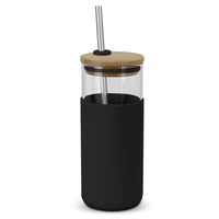 Load image into Gallery viewer, Alchemy Glass Tumbler – 450ml Glass Cup with Bamboo Lid - Buy 10, 25 or 50 units