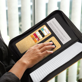 Sakura A4 Cork Portfolio – Eco-Friendly Organiser - Bulk Lots 10 or 20