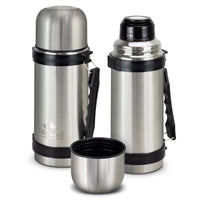 Load image into Gallery viewer, Mitre Vacuum Flask – 1L Stainless Steel Flask with Cup Lid - 5/10/20 units