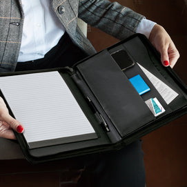 Beaufort Leather Portfolio – Executive Leather A4 Organiser - Buy 5 or 10 Units
