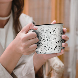 Bendigo Ceramic Mug – 400ml Speckled Stoneware with Gift Box
