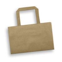 Load image into Gallery viewer, Small Flat Handle Paper Bag Landscape - Bulk Buy Paper Bags - 50, 100 or 250