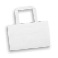 Load image into Gallery viewer, Small Flat Handle Paper Bag Landscape - Bulk Buy Paper Bags - 50, 100 or 250
