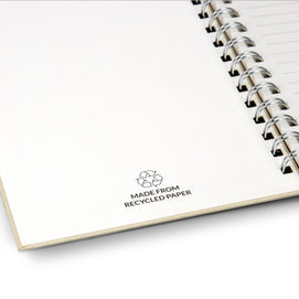 Terra Recycled A5 Spiral Notebook – Bulk Buy Eco-Friendly Notebook - 25 or 50