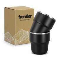 Load image into Gallery viewer, Frontier Stackable Cups – 300ml Insulated Camping Cups - Sets of 12 or 24