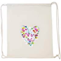 Load image into Gallery viewer, Calico Backsack - Eco-Friendly Cotton Drawstring Bag - Bulk Buy 50, 100 or 200