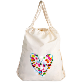 Calico Backsack - Eco-Friendly Cotton Drawstring Bag - Bulk Buy 50, 100 or 200