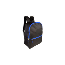 Standard Backpack Blue Trim - Unbranded Classic Everyday Backpack - Buy 5 or 10