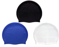 Load image into Gallery viewer, Swim Caps - Unbranded Durable Silicone Swim Caps - Buy Bulk 25, 50 or 100