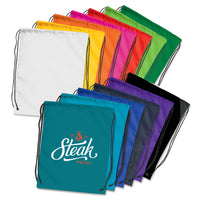 Load image into Gallery viewer, Drawstring Backpack – Lightweight and Durable Polyester Bag - Buy 50 or 100 Lots