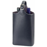 Load image into Gallery viewer, Insulated 2 Bottle Wine Carrier made from Split Leather Express Courier Included