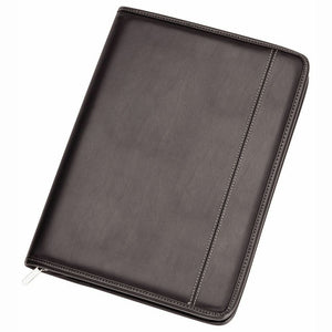 A4 Texas Black Zippered Compendium Leather Style Fast del Aust Wide