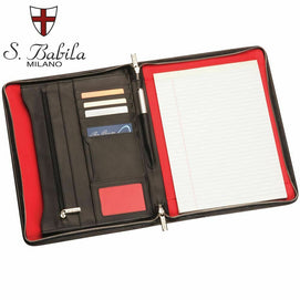 New 1 x Brand New quality A4 San Babila Zippered Compendium fast delivery Australia wide