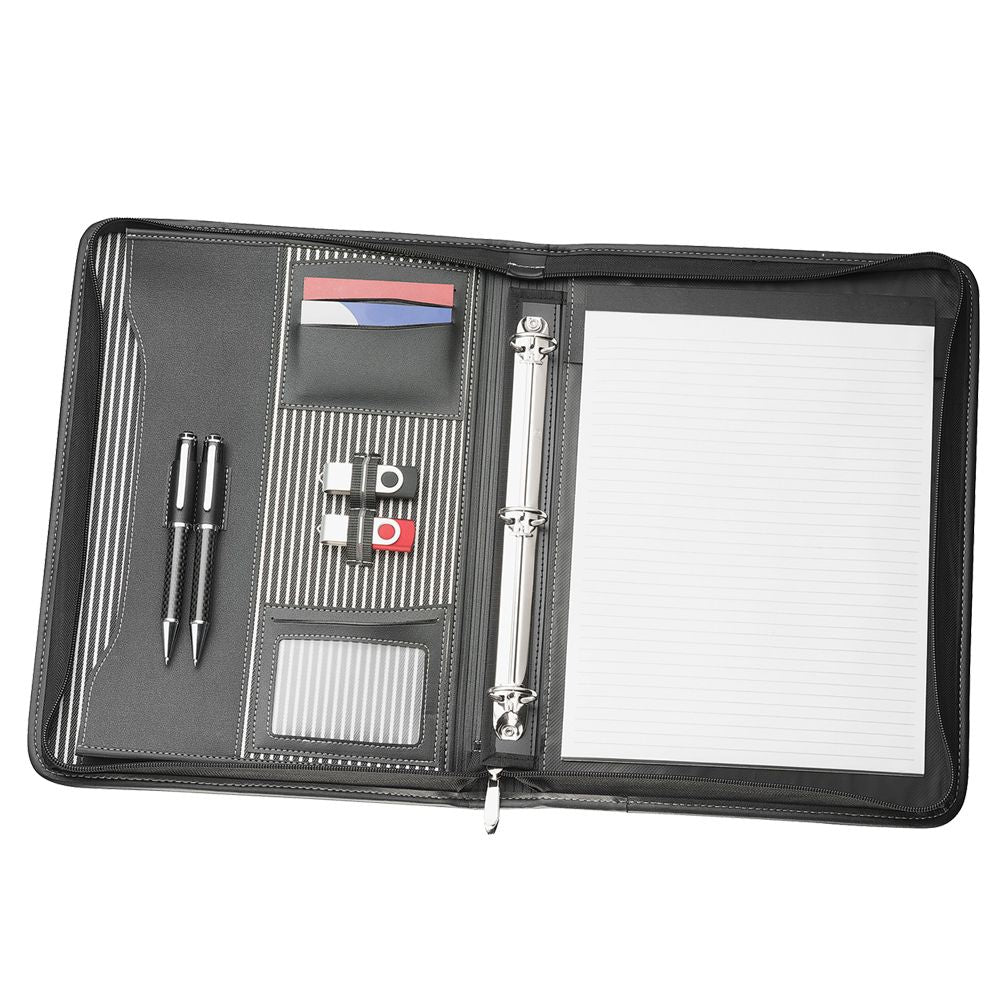 Miami A4 Zippered Compendium with Removable 3 Ring Binder delivery Australia Wide