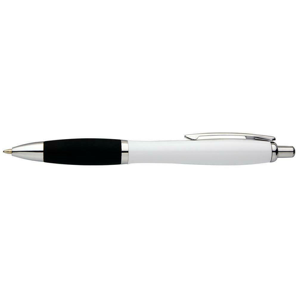 New York 3 Pen White Barrel with Black Grip Bulk Wholsale 50 to 2500 units