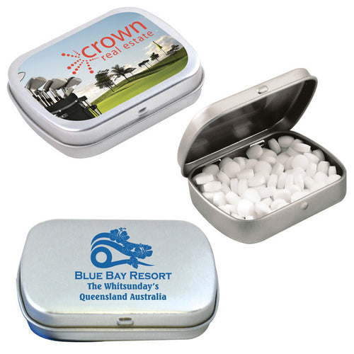 Sugar Free Breath Mints in Silver Tin - Buy x25, x50, x100 or x250
