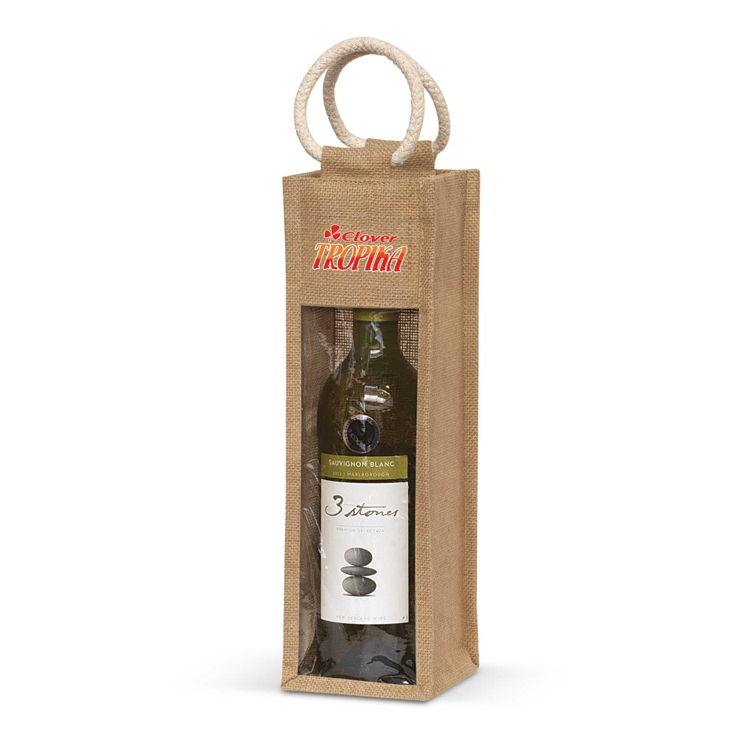Serena Jute Wine Carrier - Eco-Friendly Wine Tote - Buy Bulk 50 or 100 Units