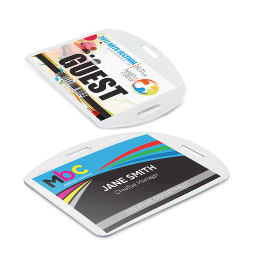 Duet ID Holder – Multi-Directional Clear Vinyl Card Holder - Buy 100 or 200