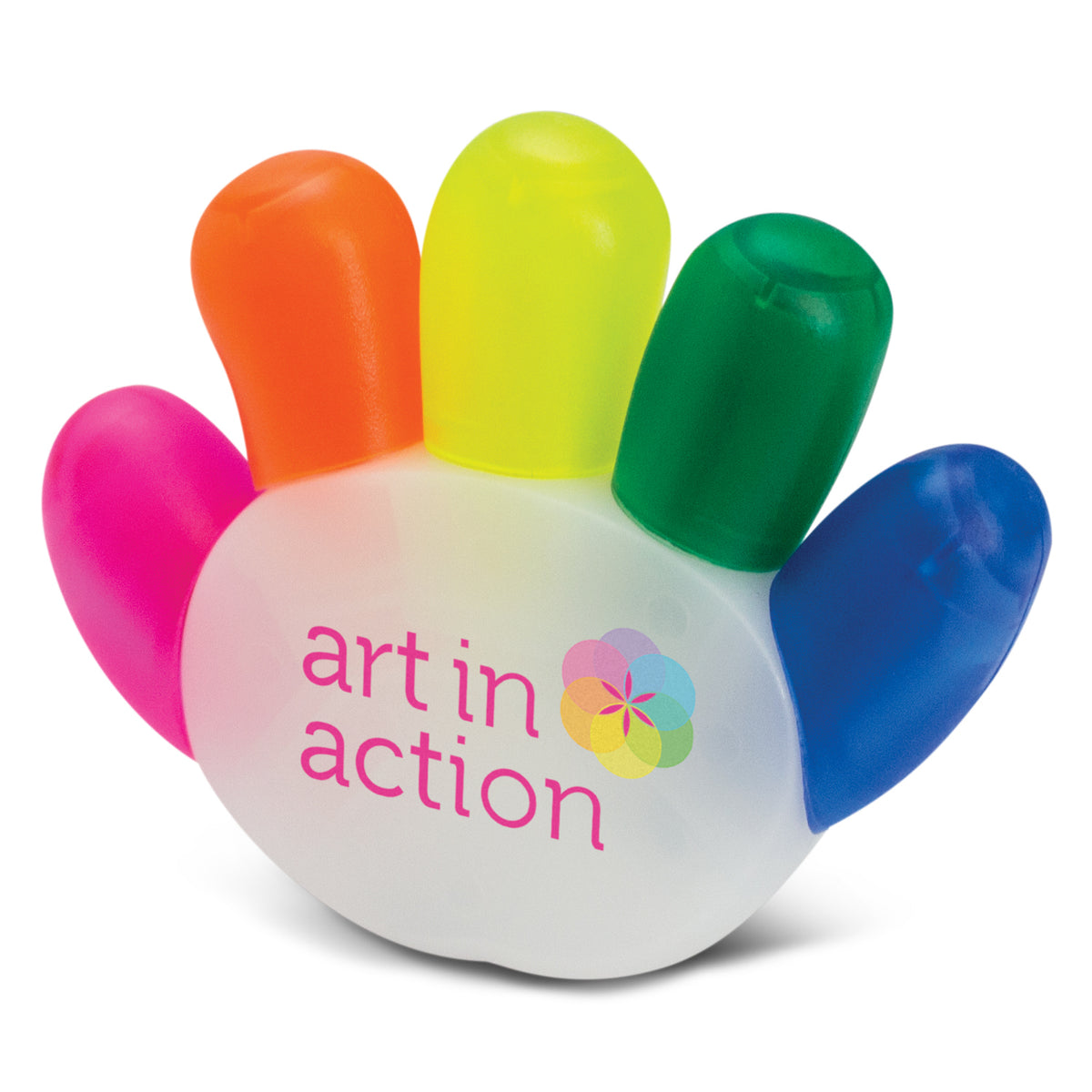 Handy Highlighter – 5-Colour Hand-Shaped Highlighter Set - Bulk Buy
