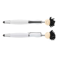 Load image into Gallery viewer, Mop Topper Pen – Fun Ballpoint Pen with Stylus &amp; Screen Cleaner - Buy 50 or 100