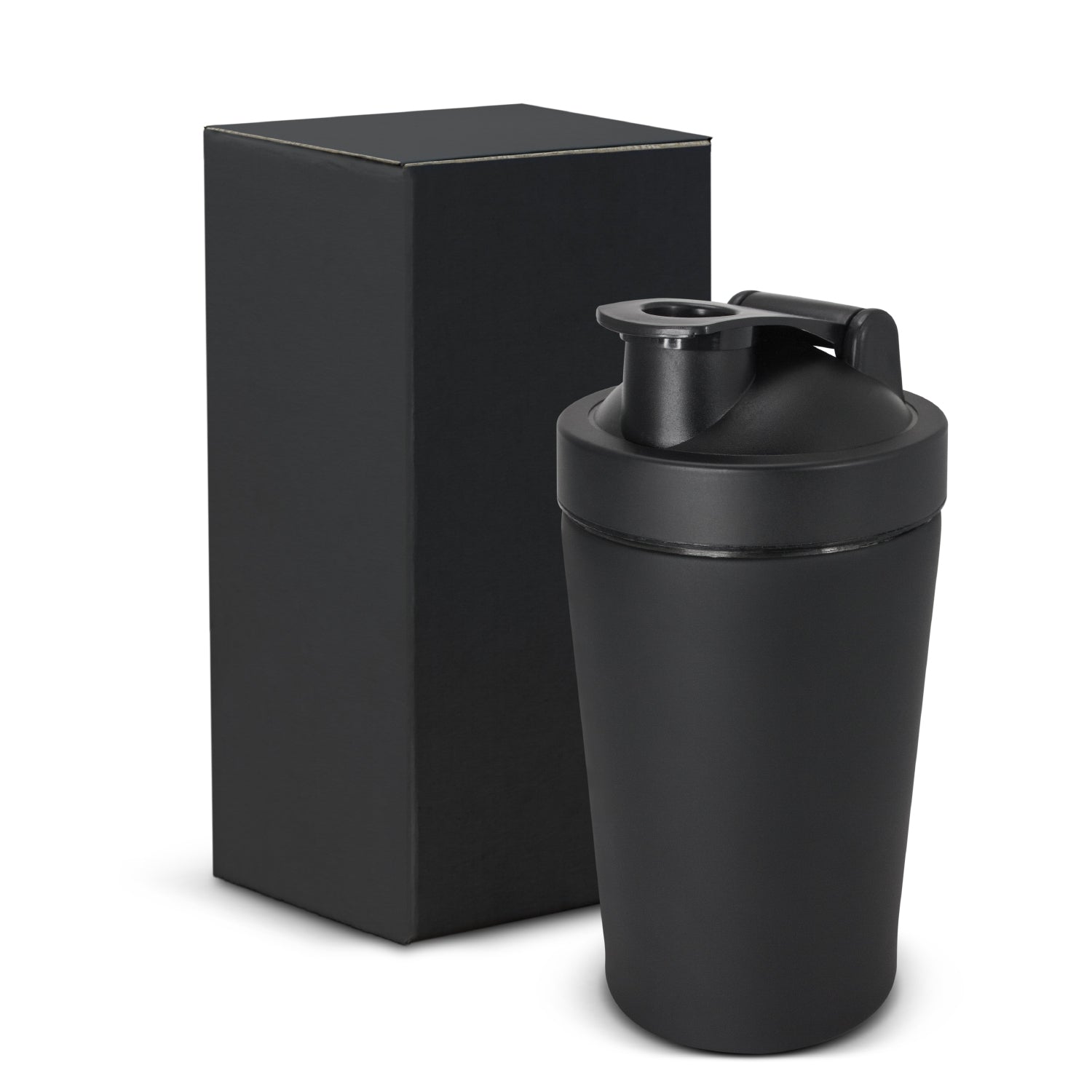Trojan Metal Shaker – 600ml Stainless Steel Matte Black Shaker - Bulk Buy Units