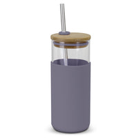 Load image into Gallery viewer, Alchemy Glass Tumbler – 450ml Glass Cup with Bamboo Lid - Buy 10, 25 or 50 units