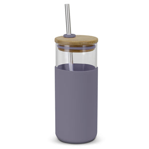 Alchemy Glass Tumbler – 450ml Glass Cup with Bamboo Lid - Buy 10, 25 or 50 units