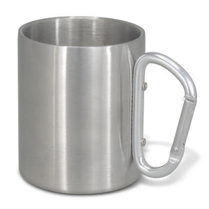 Carabiner Coffee Mug – 300ml Stainless Steel Mug with Clip Handle - Buy in Bulk