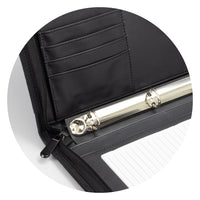 Load image into Gallery viewer, Carrington Portfolio – 5 or 10 Zippered A4 Folder with Removable Ring Binders
