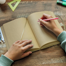 Omega A5 Kraft Notebook – Eco-Style Notebook - Buy Bulk Notebooks 25 or 50