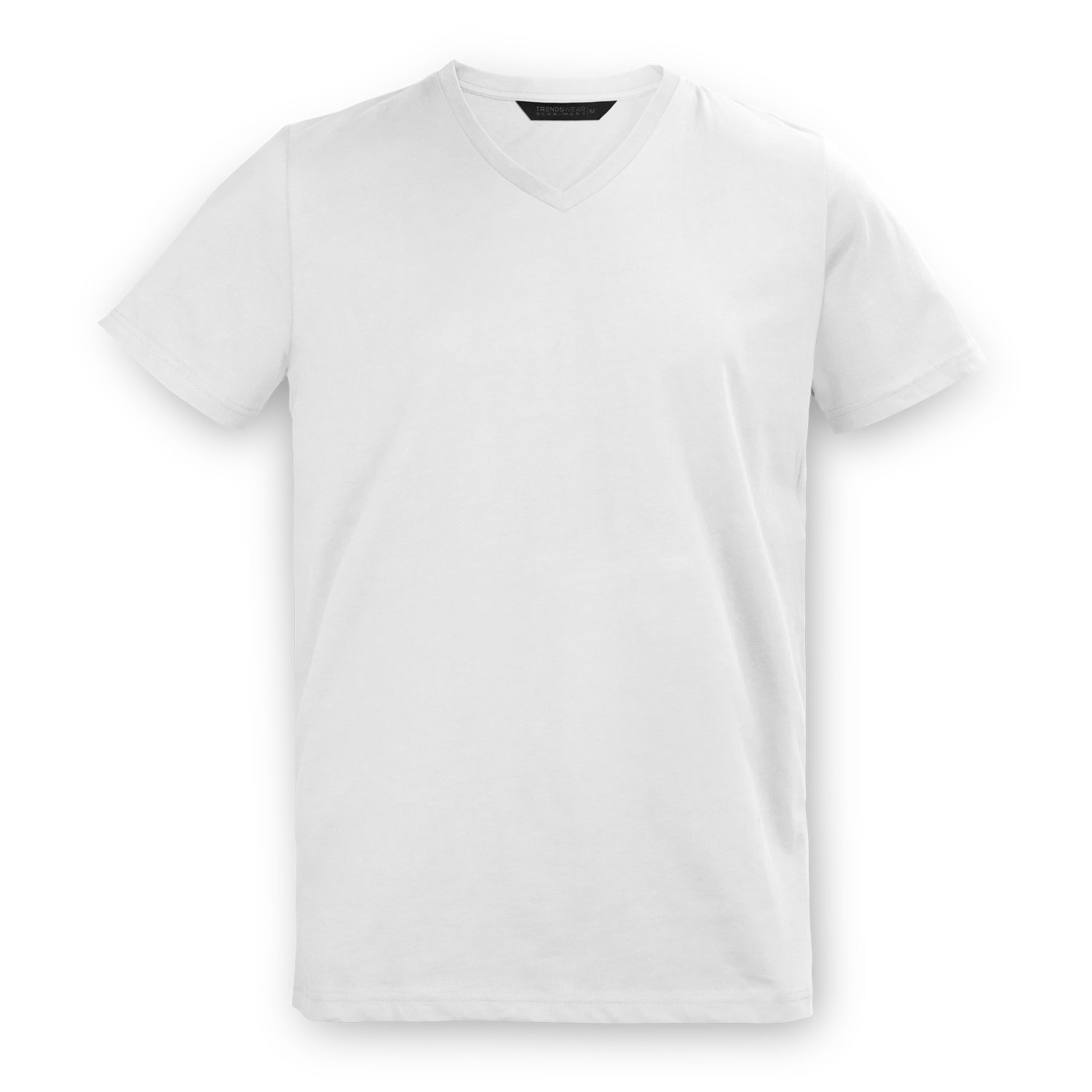 TRENDSWEAR Viva Men's T-Shirt - Unbranded White V-Neck - Buy x5, x10 or x20