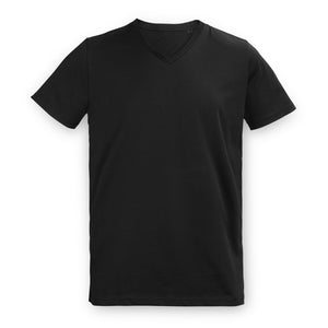 TRENDSWEAR Viva Men's T-Shirt - Unbranded Black V-Neck - Buy x5, x10 or x20