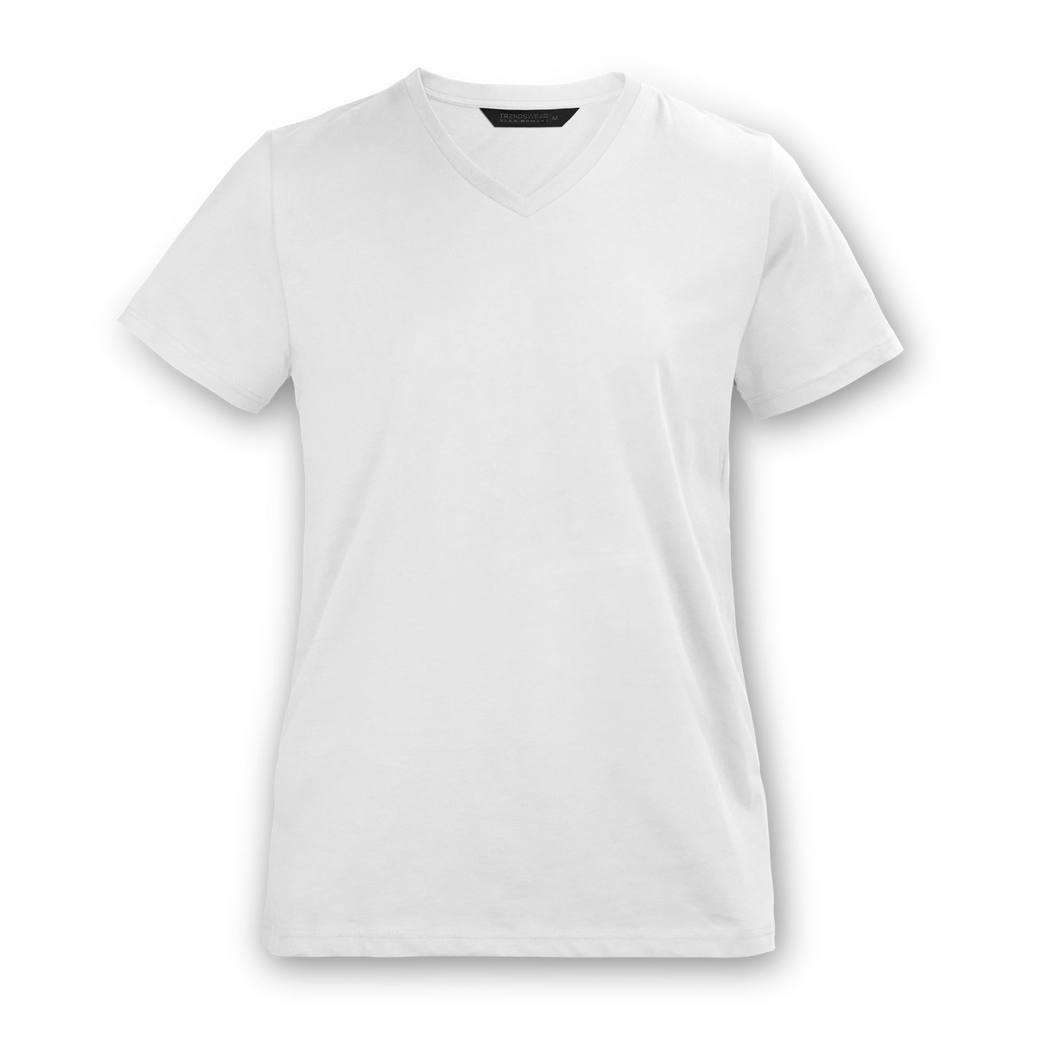 TRENDSWEAR Viva Women's T-Shirt - White V-Neck T-Shirt - Buy Bulk 5, 10 or 20