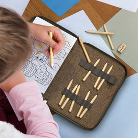 Mona Portable Drawing Set – Colouring Kit in a Zippered Fabric Case - Buy Bulk