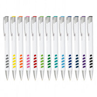 Load image into Gallery viewer, Panama Grip Pen - White Barrel Bulk Lot 100, 250, 500 or 1000 units