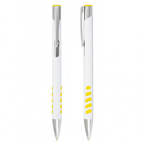 Panama Grip Pen - White Barrel Bulk Lot 100, 250, 500 or 1000 units