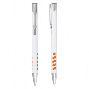 Panama Grip Pen - White Barrel Bulk Lot 100, 250, 500 or 1000 units