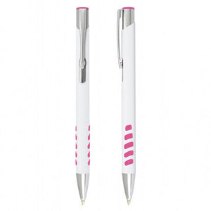 Panama Grip Pen - White Barrel Bulk Lot 100, 250, 500 or 1000 units