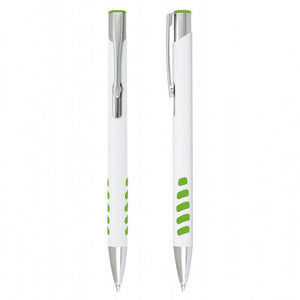 Panama Grip Pen - White Barrel Bulk Lot 100, 250, 500 or 1000 units