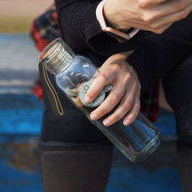 RPET Hydro Bottle - 600ml Recycled Plastic Bottle with Carry Handle
