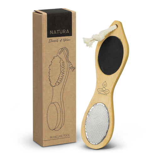 NATURA Pedicure Tool – 4-in-1 Bamboo Foot Care Set - Buy in Bulk 25 or 50 units