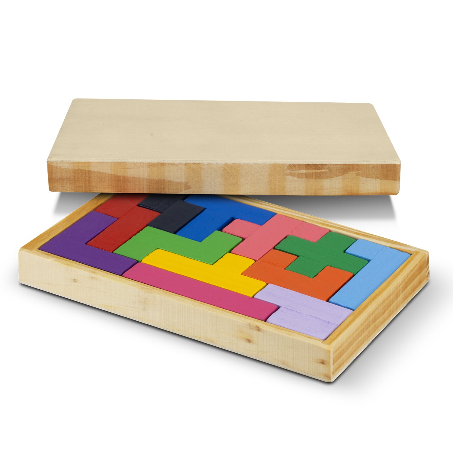 Pentomino Wooden Puzzle - 12 Piece Wooden Challenge - Buy Bulk 10 or 20