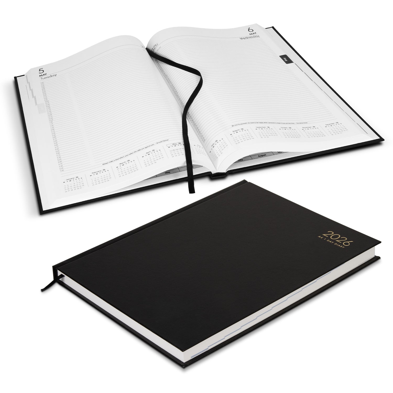 Collins A4 Daily Diary 2026 - Day-to-View  - Buy Bulk 5 or 10 with Free Shipping