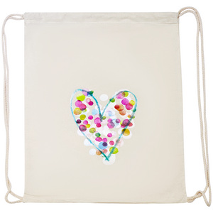 Calico Backsack - Eco-Friendly Cotton Drawstring Bag - Bulk Buy 50, 100 or 200