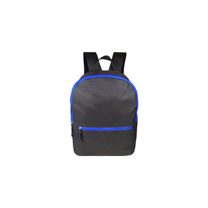 Standard Backpack Blue Trim - Unbranded Classic Everyday Backpack - Buy 5 or 10