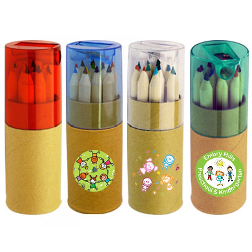 Colouring Pencils in Cardboard Tube - Bulk Buy Colour Pencils - 100 or 200