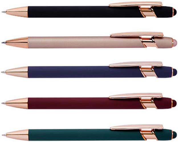 Rose Gold (Rubber) Pens – Bulk Buy Stylish Pens - 100, 200 or 300 Units