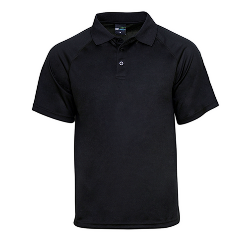 Black Sports Polo - Buy in Bulk - 10, 25 or 50 units with Free Shipping